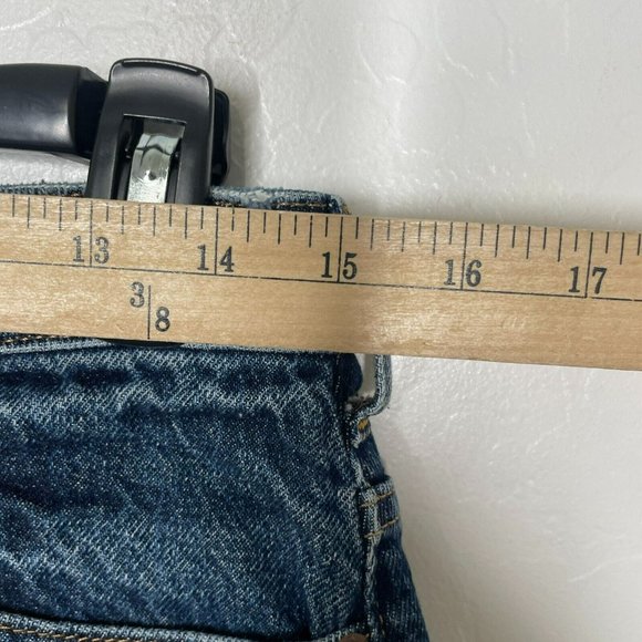 Free People Blue Dark Wash Bailey Denim High Waist Skirt - Picture 8 of 9